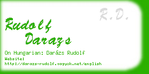 rudolf darazs business card