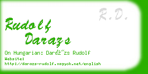 rudolf darazs business card
